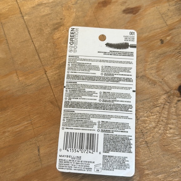 2/Maybelline Green Edition Mega Mascara Makeup, Smooth Buildable Lightweight - Picture 8 of 8